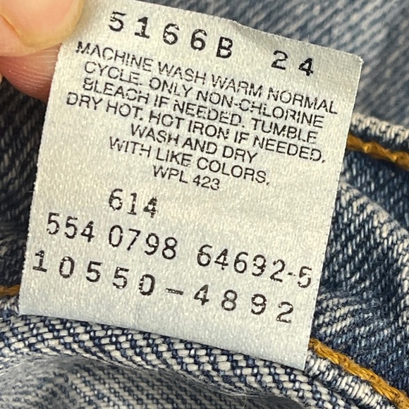 LEVI’S 550 Relaxed Fit Tapered Leg Jeans 1998 Vintage Denim 100% Cotton Red Tab - Picture 6 of 7